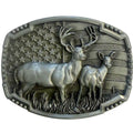 Deadwood Trading Buck Country (Antique Pewter) - Belt Buckle