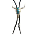 Deadwood Trading Turquoise Longhorn - Bolo Tie