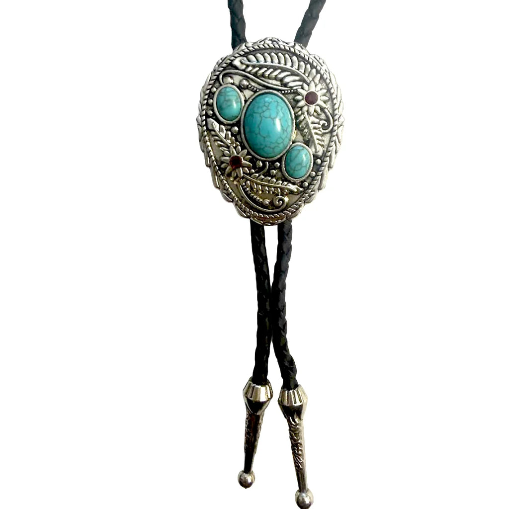 Deadwood Sonora Bloom (Turquoise) - Bolo Tie