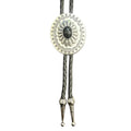 Deadwood Silver Sunburst (Onyx) - Bolo Tie