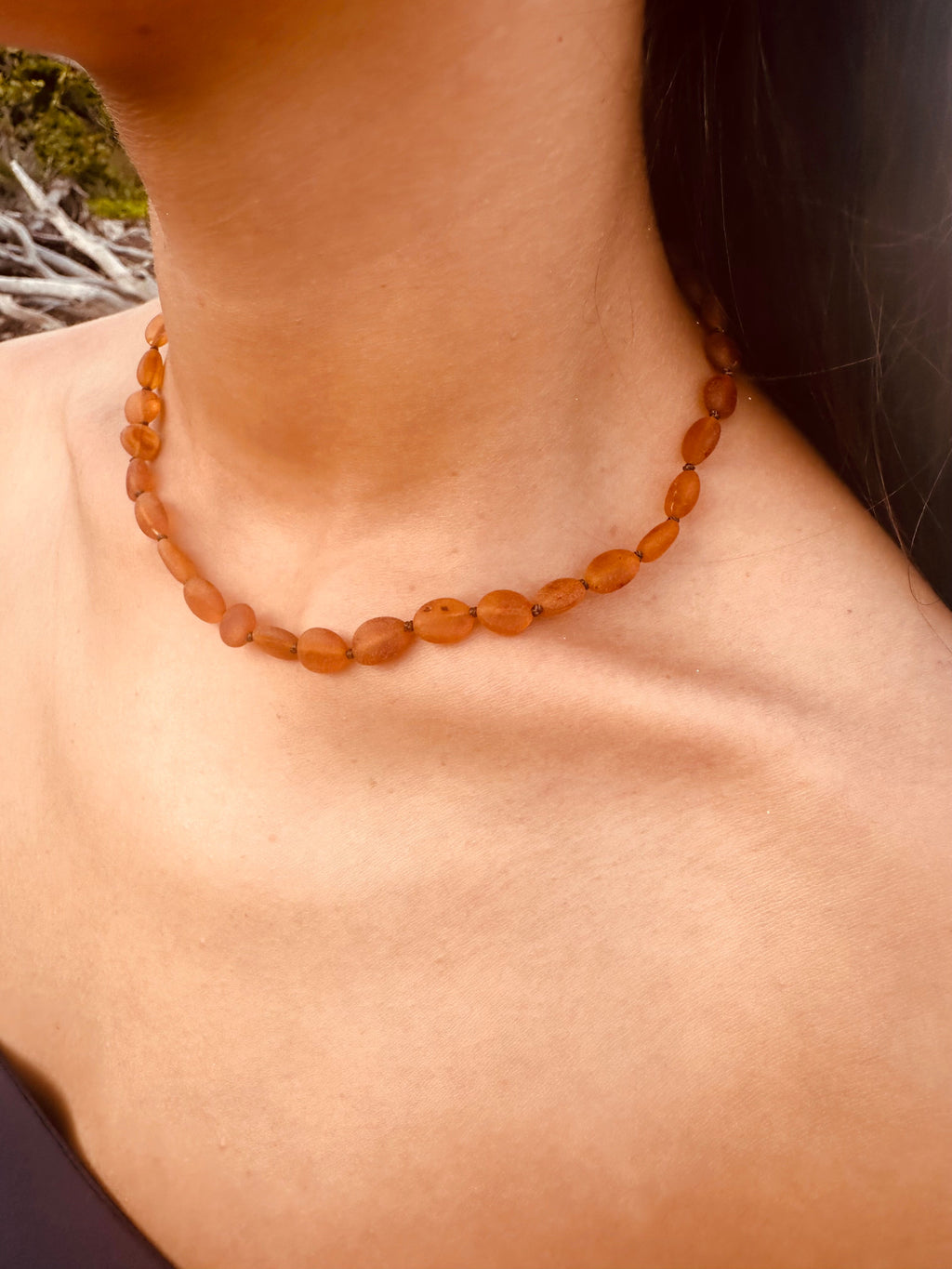 CanyonLeaf Raw Cognac Baltic Amber || Classic || Necklace