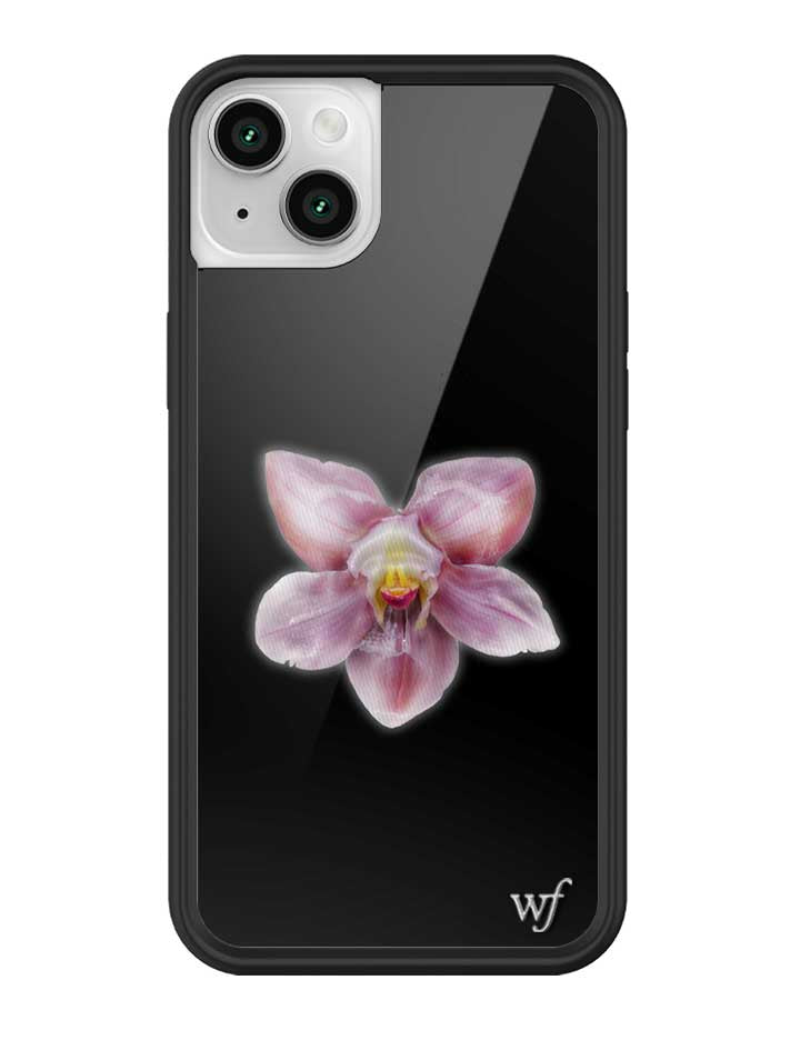 Wildflower Orchid | Black iPhone Case