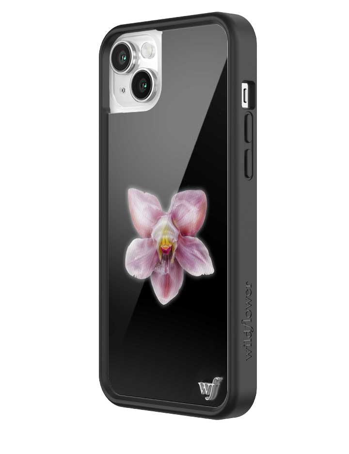 Wildflower Orchid | Black iPhone Case