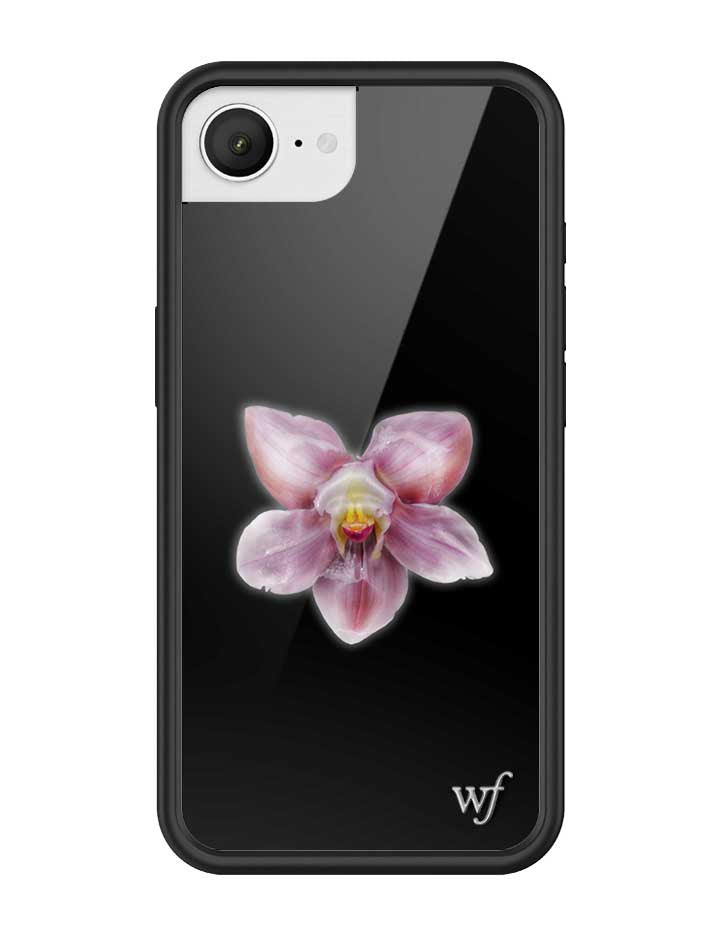 Wildflower Orchid | Black iPhone Case