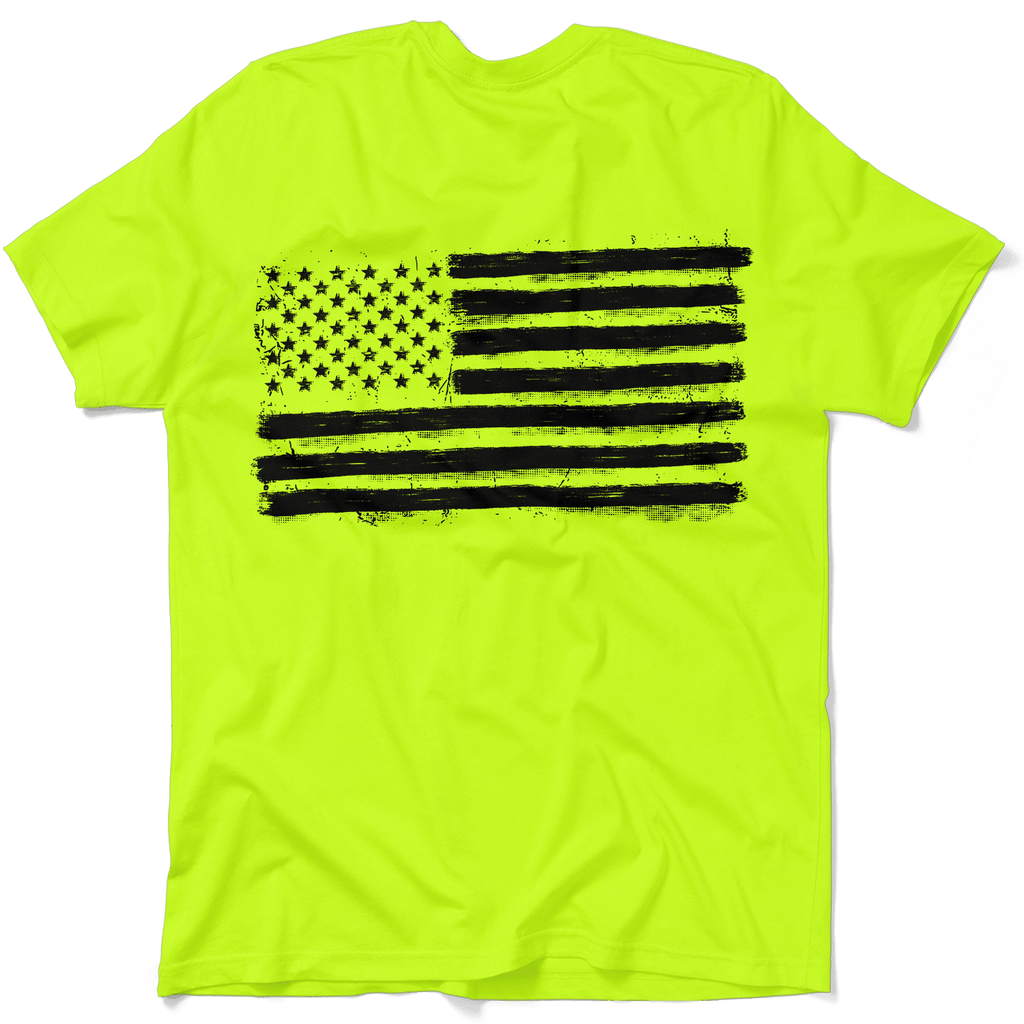 Old Glory - Safety Yellow Hi-Vis T-Shirt