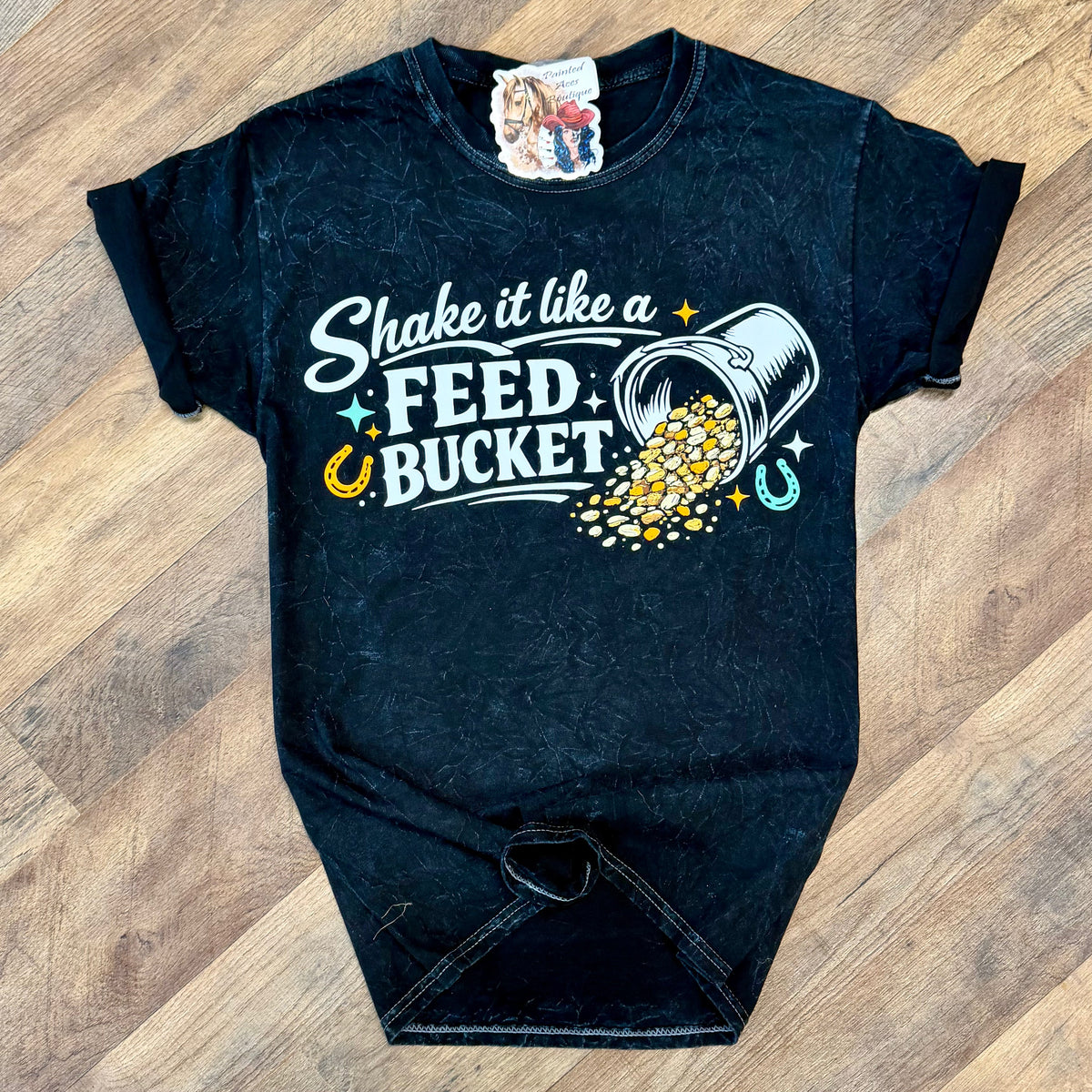 Shake it Like a Feed Bucket Women's T-Shirt by Painted Aces