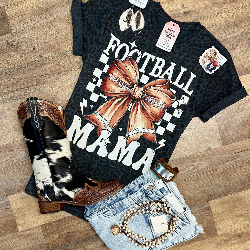 Football Mama Women's Graphic T-Shirt by Painted Aces