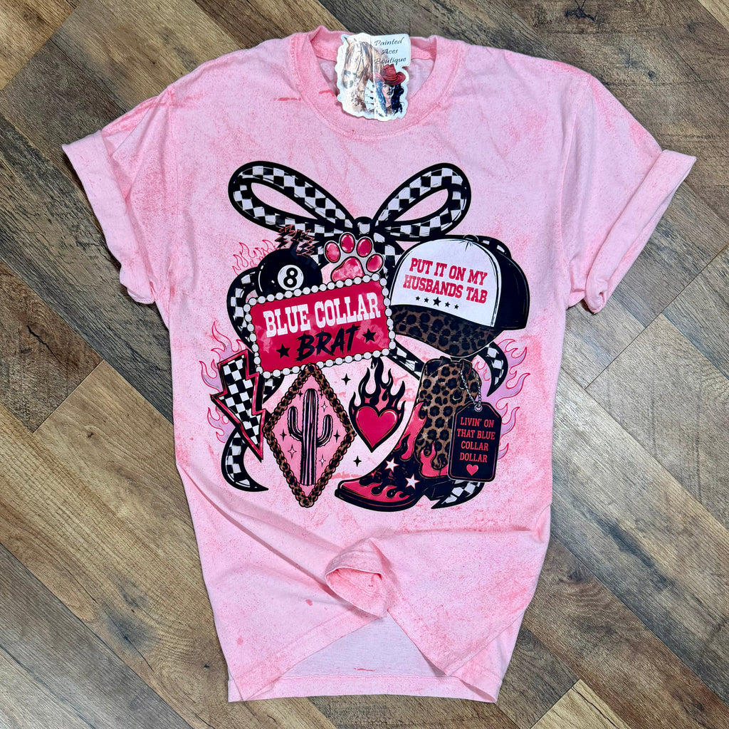 Blue  Collar Brat Women's T-Shirt by Painted Aces