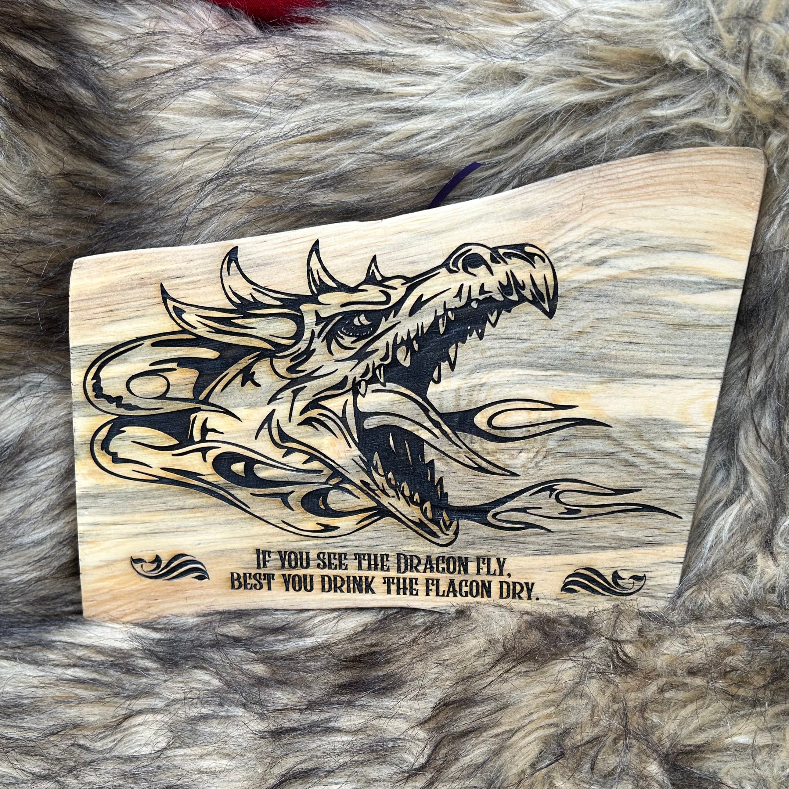 Dragon Fly, Flagon Dry Handmade Plaque