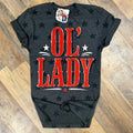 Ol’ Lady Black Star Women's T-Shirt by Painted Aces