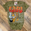 Easy Tiger 8 Ball Green Star Women's T-Shirt by Painted Aces