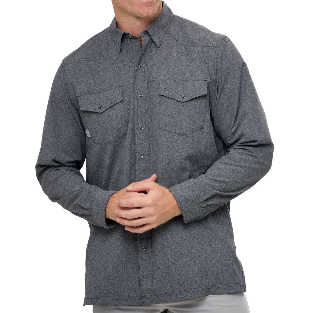 Caviar Pearl Snap Shirt Long Sleeve Men's Shirt by GameGuard