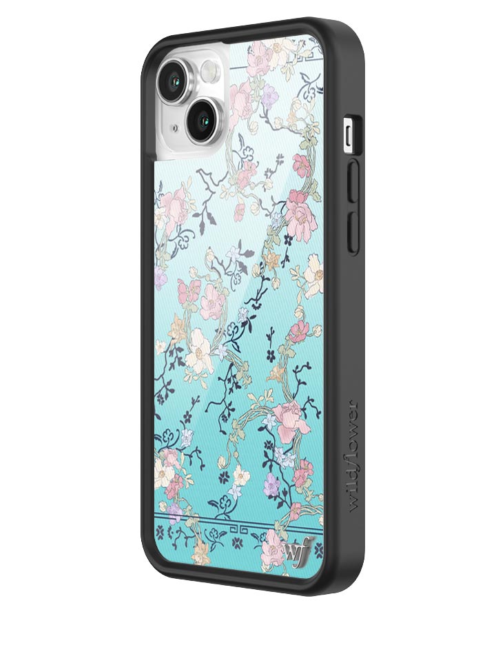 Wildflower Gallery Girlie Blue iPhone Case