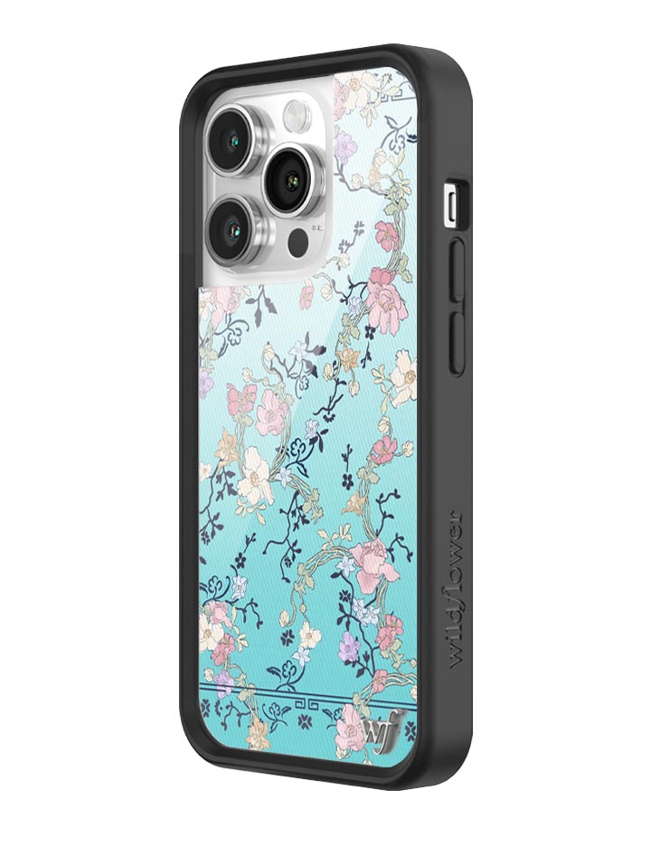 Wildflower Gallery Girlie Blue iPhone Case