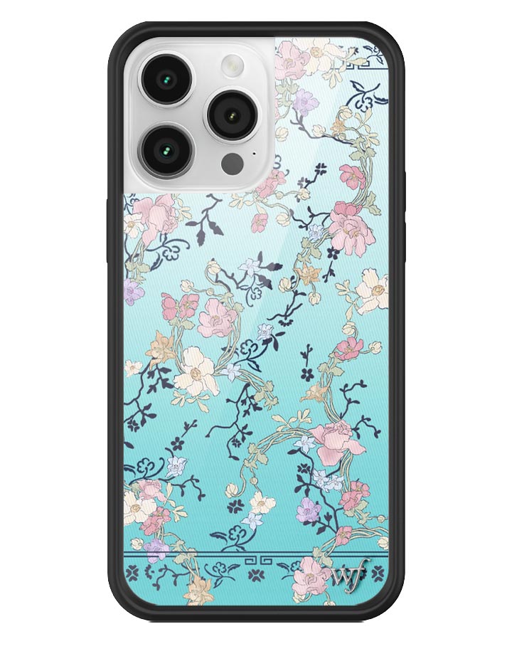 Wildflower Gallery Girlie Blue iPhone Case