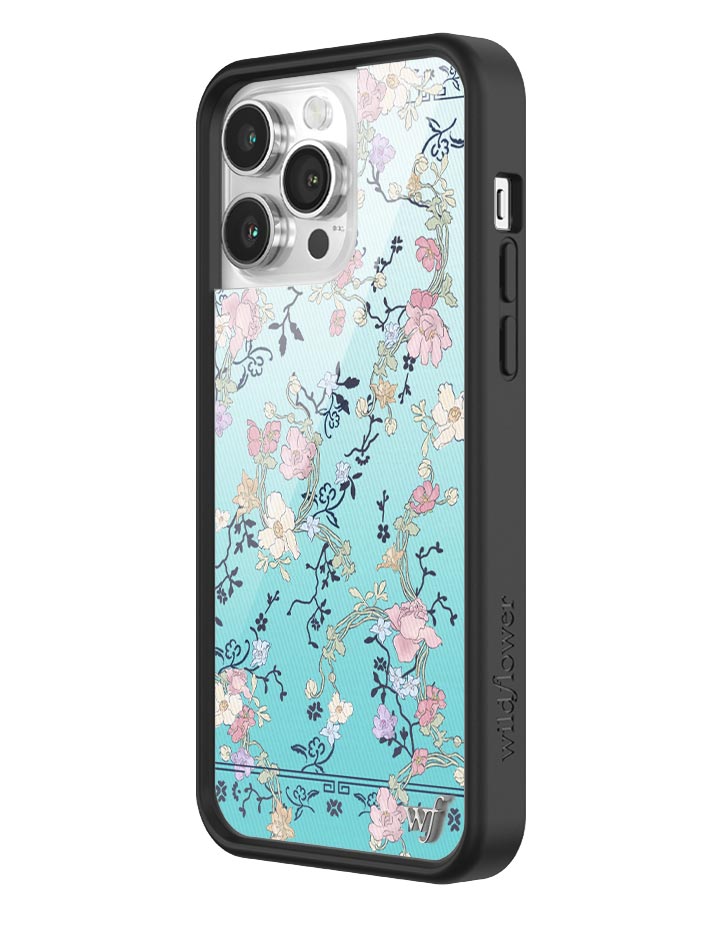 Wildflower Gallery Girlie Blue iPhone Case