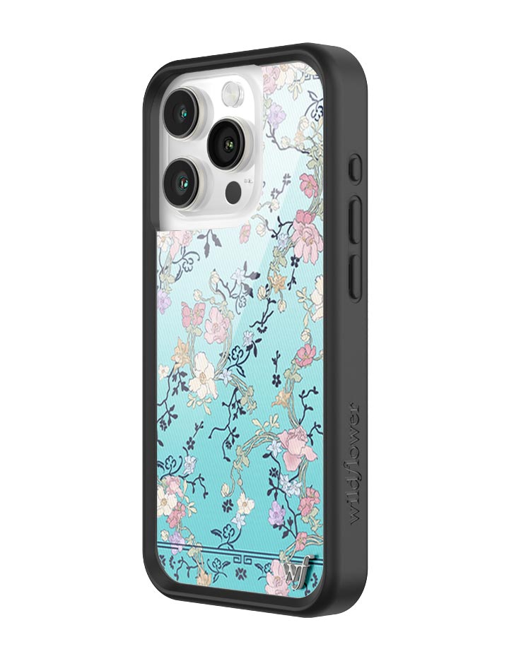 Wildflower Gallery Girlie Blue iPhone Case
