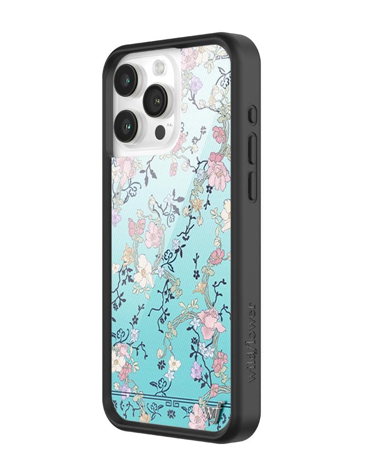 Wildflower Gallery Girlie Blue iPhone Case