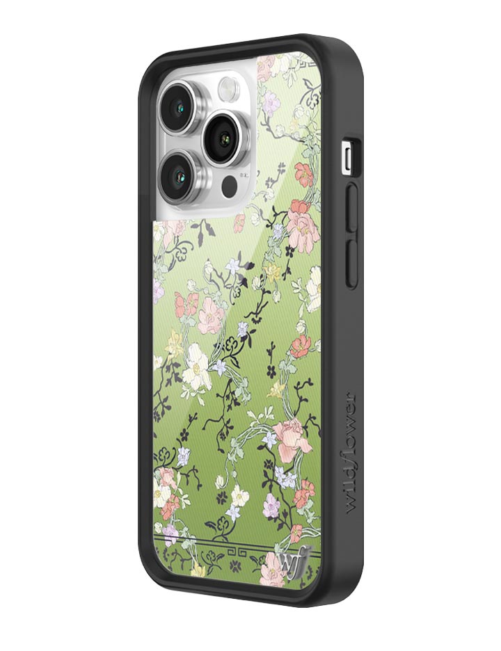 Wildflower Gallery Girlie Green iPhone Case