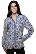 Honey Creek Chinoiserie Print - Women's Western Blouse