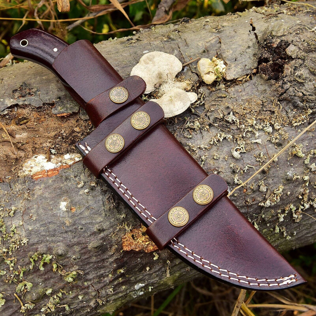Custom Handmade 4.5-Inch Damascus Steel Skinning Knife with G10 Handle