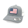 USA Golf Flag Trucker Hat – Woven Patch Snapback Cap for Golfers