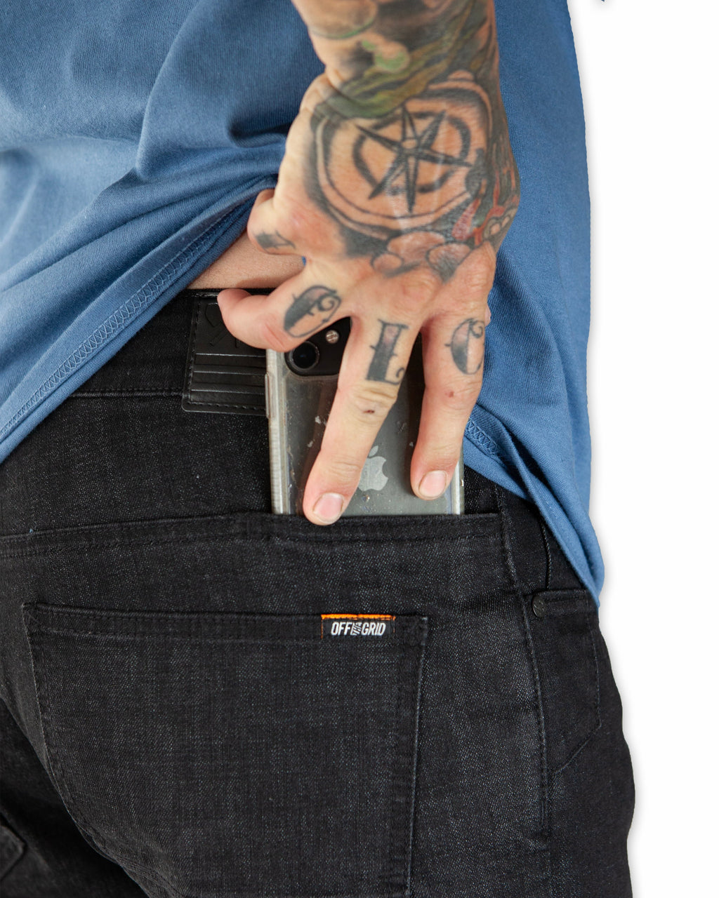 Hideout Denim Standard Fit - Black Men's Jeans