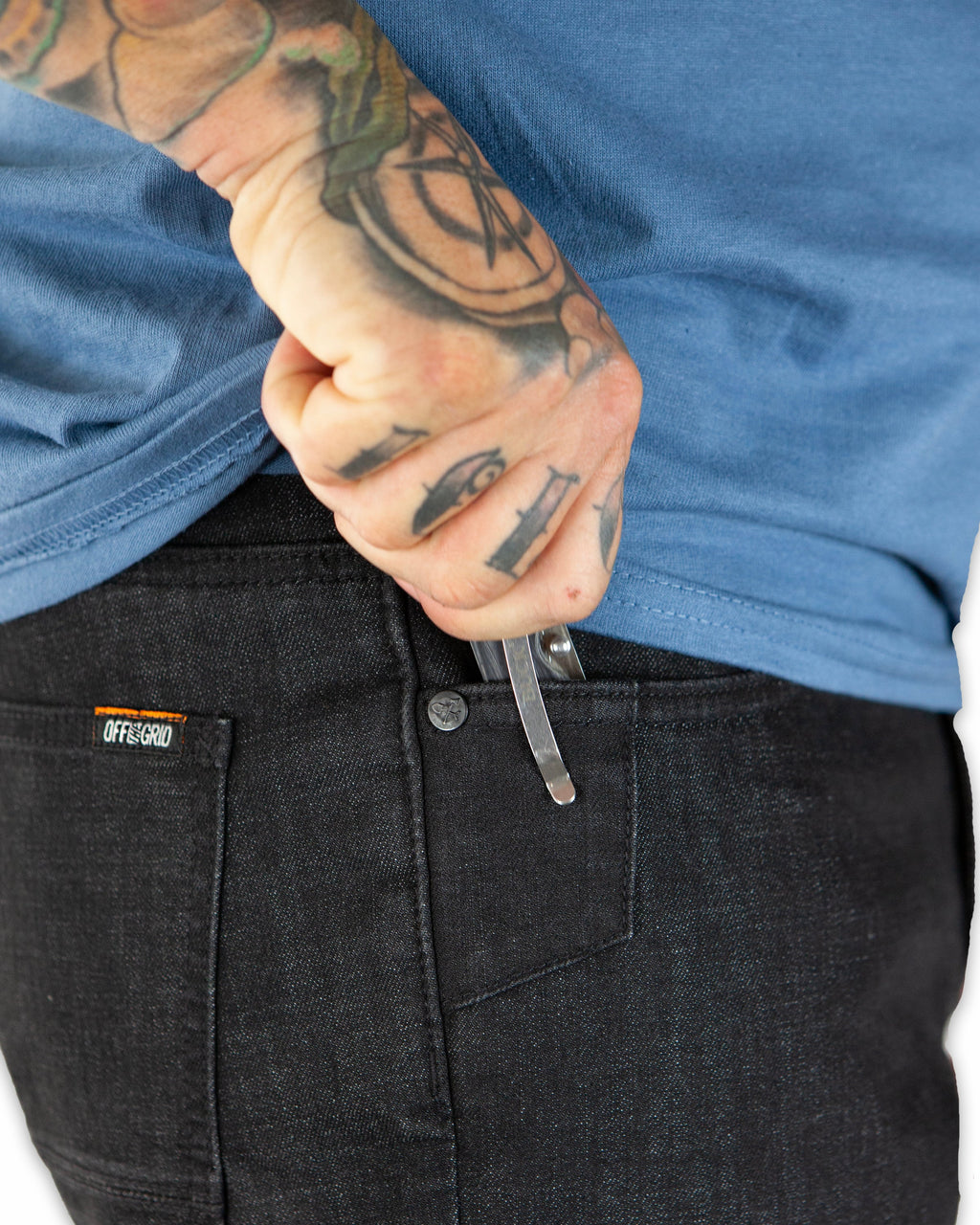 Hideout Denim Standard Fit - Black Men's Jeans