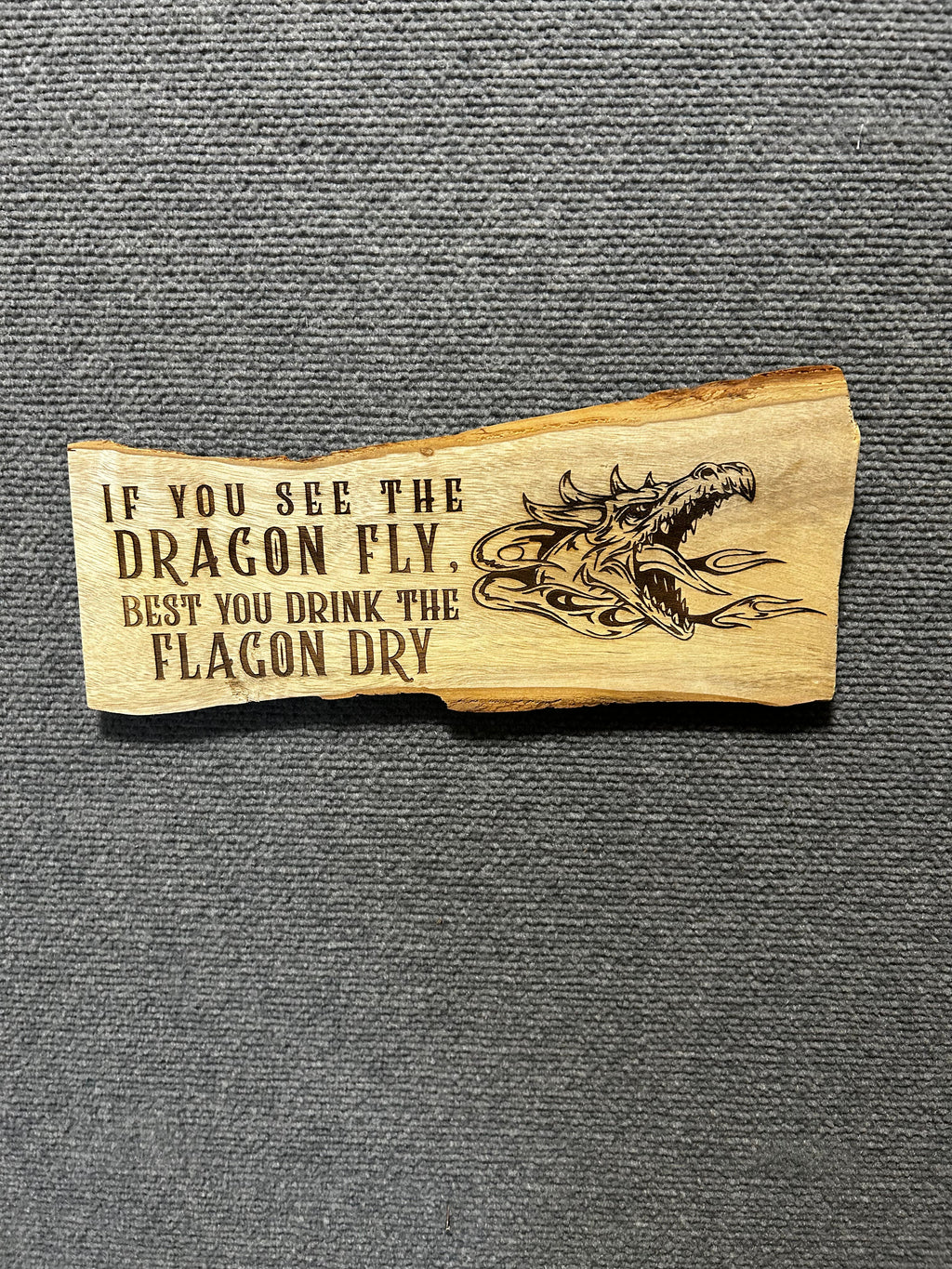 Dragon Fly, Flagon Dry Handmade Plaque