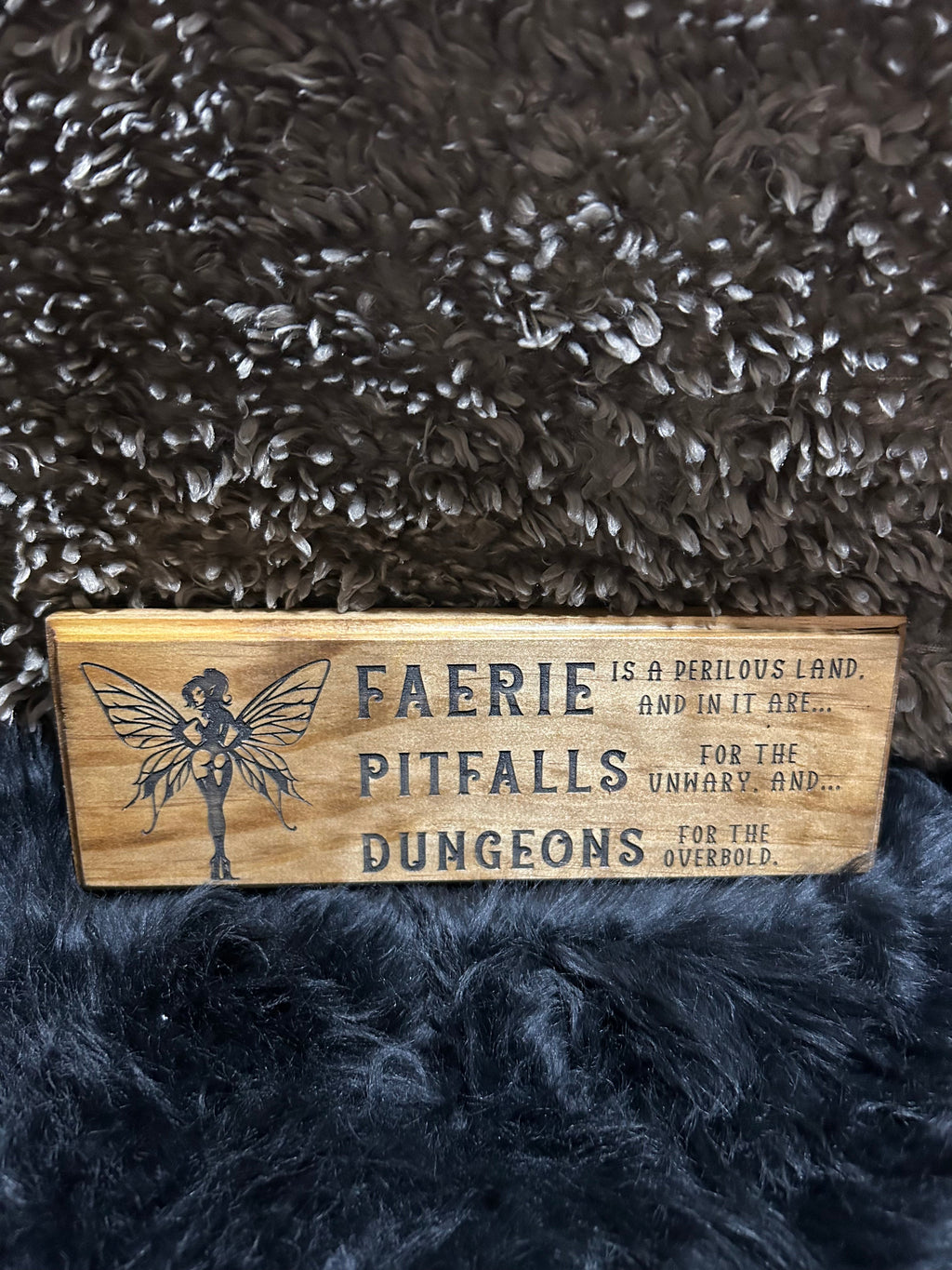 Faerie Pitfalls Dungeons Handmade Plaque