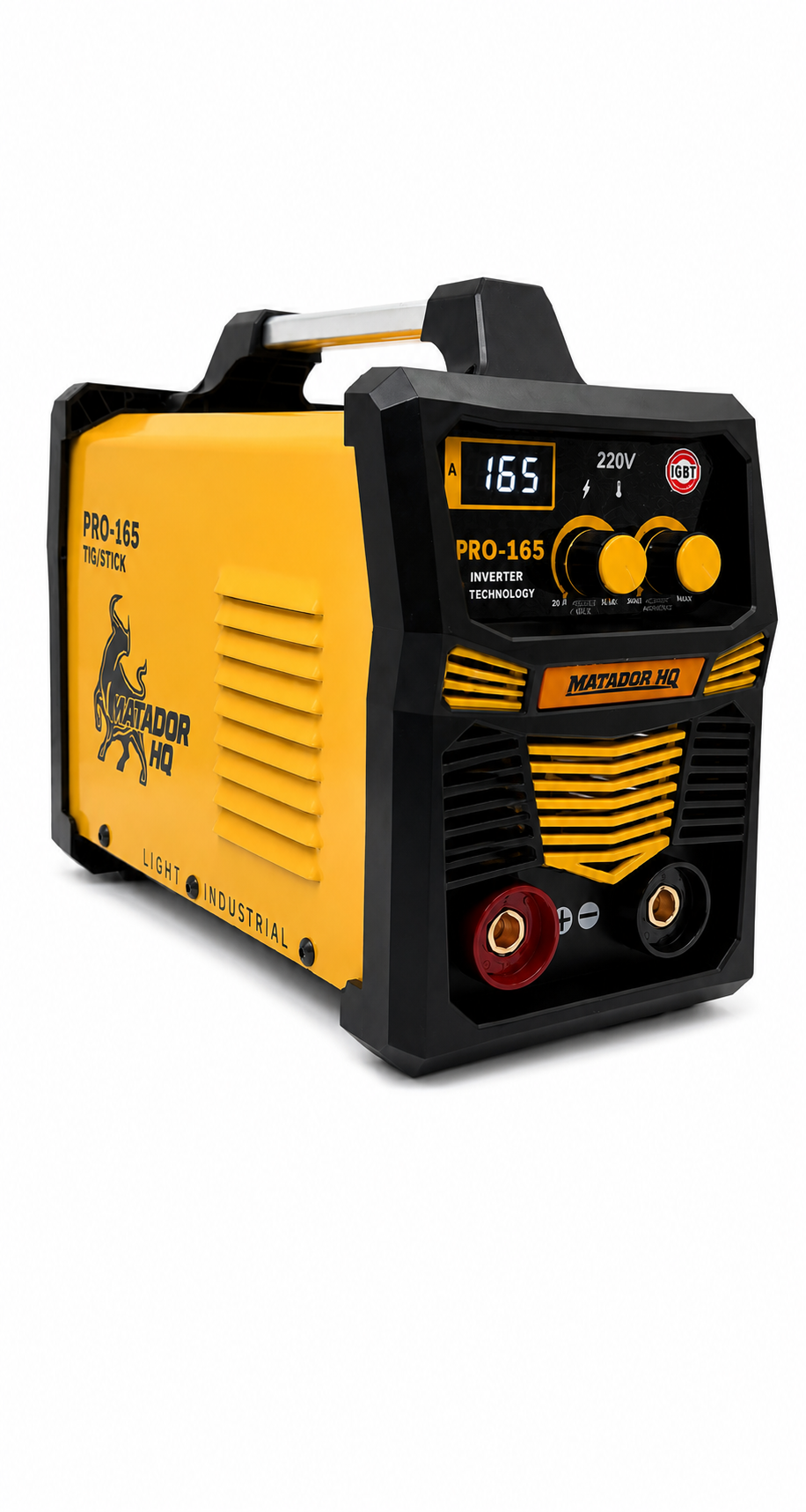 Matador PRO-165 TIG/Stick Welder – 165A 220V Inverter | Runs 7018/6010/8010| Arc Force Control | Portable Industrial Machine