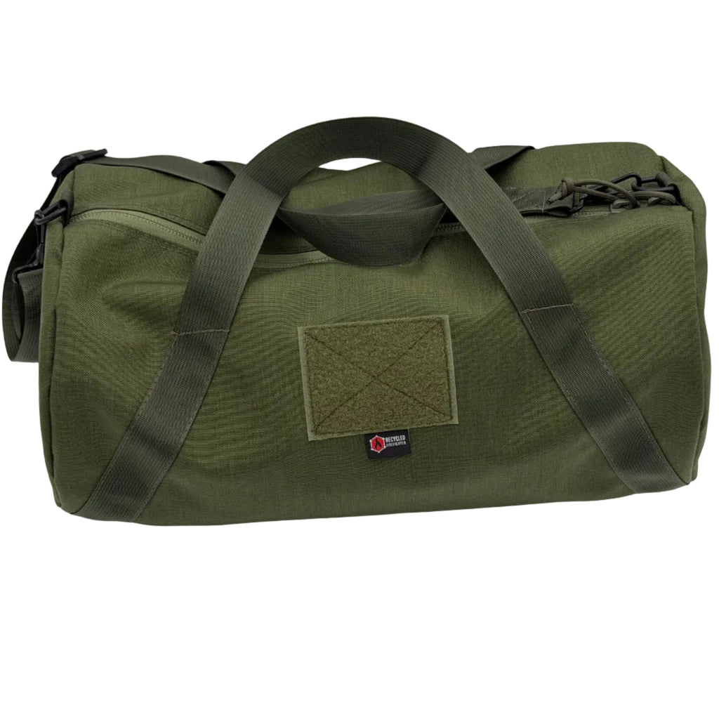 Recycled Firefighter Barrel Duffle Bag 1000D