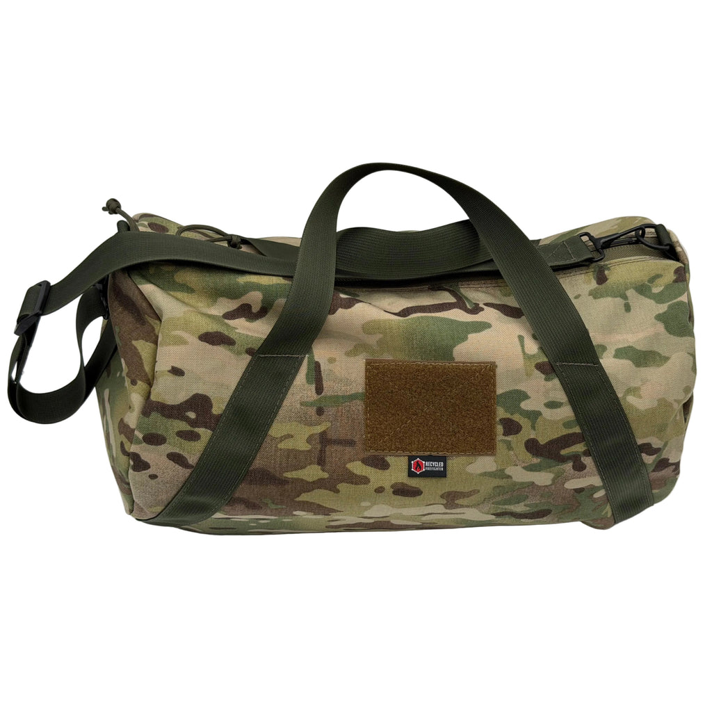 Recycled Firefighter Barrel Duffle Bag 1000D