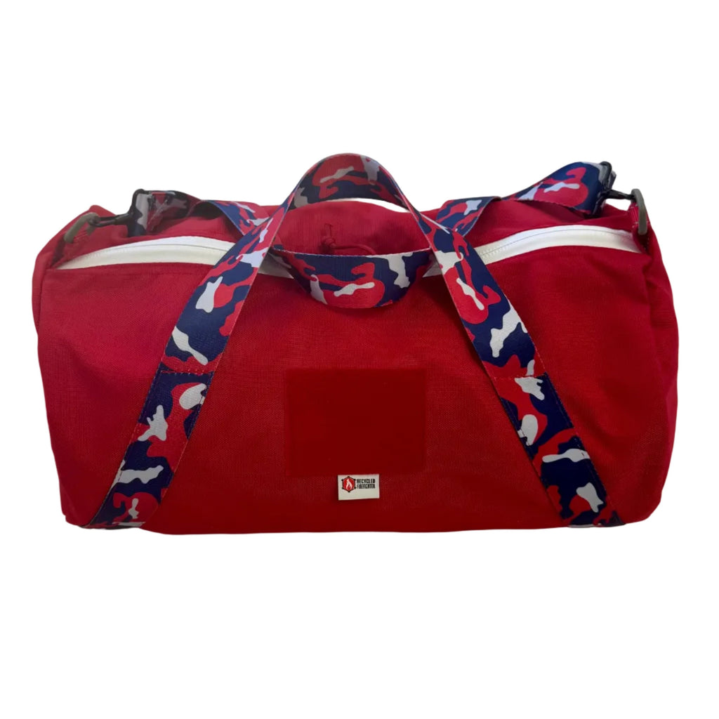 Recycled Firefighter Barrel Duffle Bag 1000D