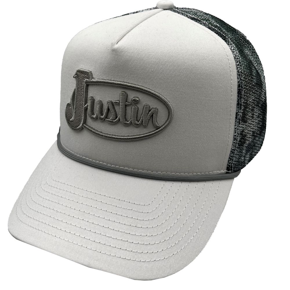 Justin Camo Mesh (White) - Trucker Cap
