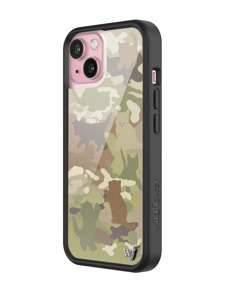 Wildflower Cat Camo iPhone Case