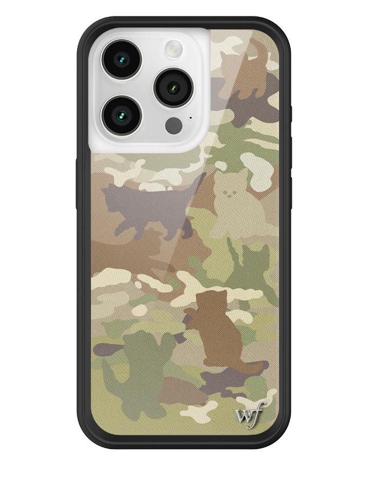 Wildflower Cat Camo iPhone Case