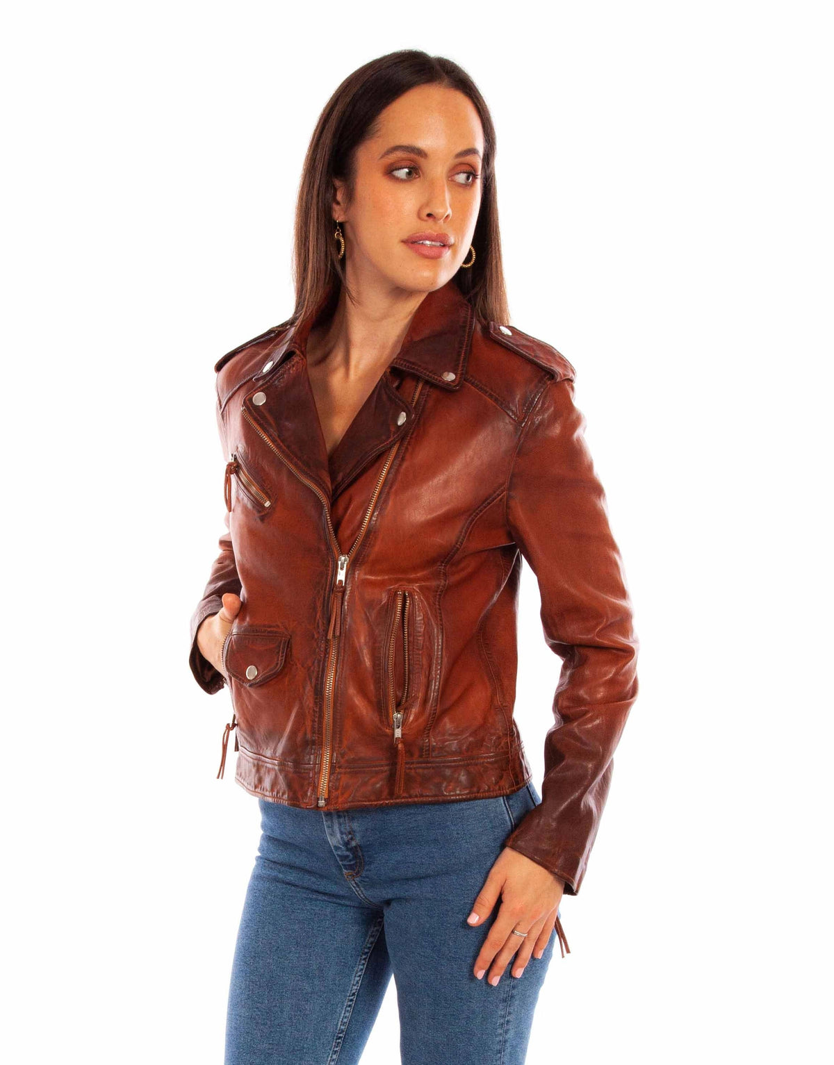 Scully Classic Moto - Women's Leather Jacket