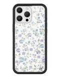 Wildflower Lilac and Blue Floral iPhone Case