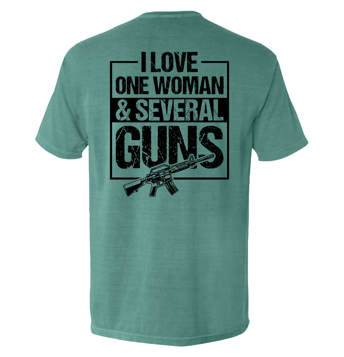 I Love One Woman & Several Guns Men's T-Shirt
