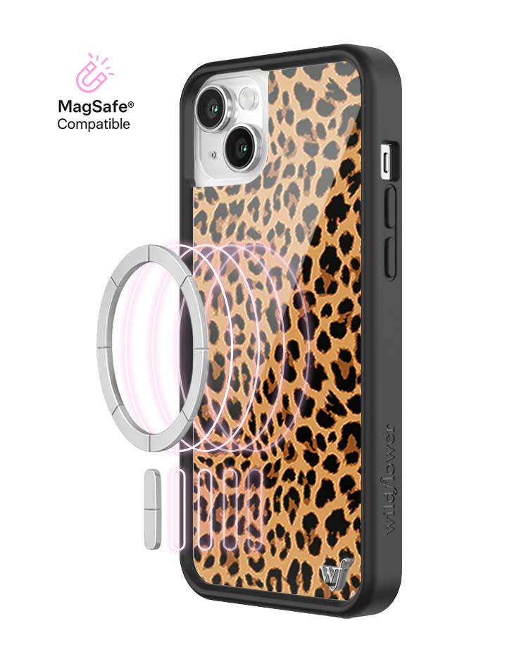 Wildflower Meow | Brown iPhone Case