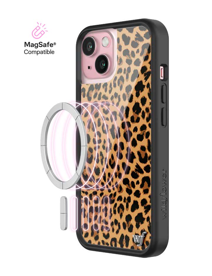 Wildflower Meow | Brown iPhone Case