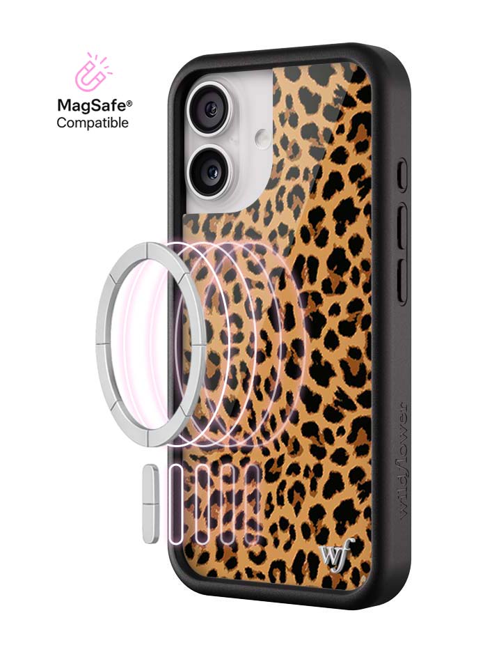 Wildflower Meow | Brown iPhone Case