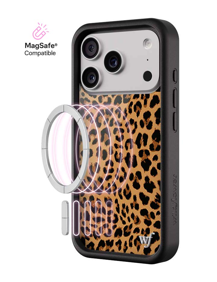 Wildflower Meow | Brown iPhone Case
