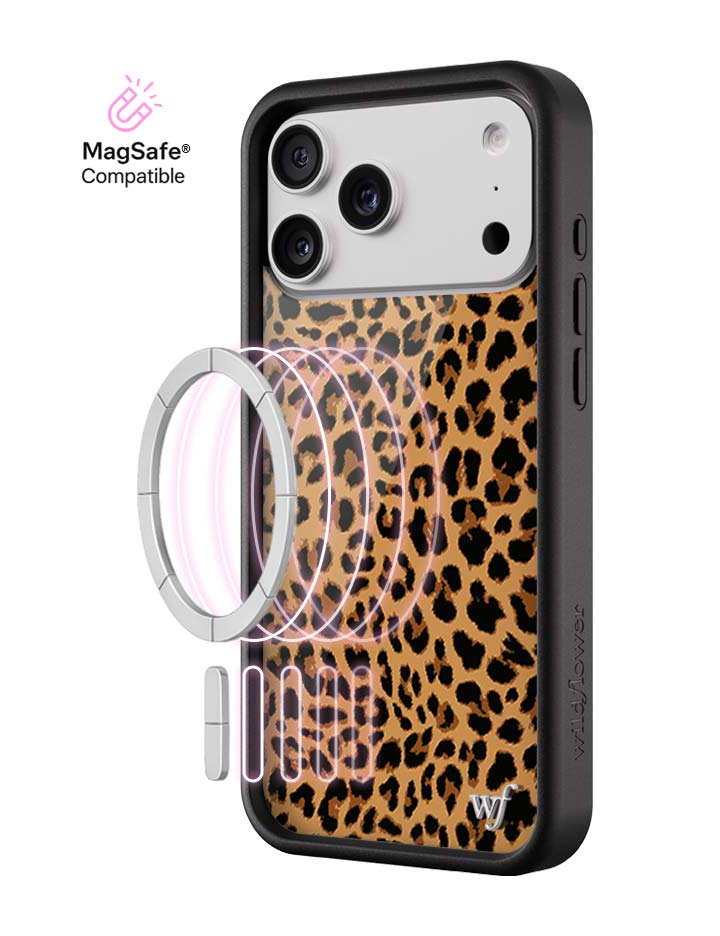 Wildflower Meow | Brown iPhone Case