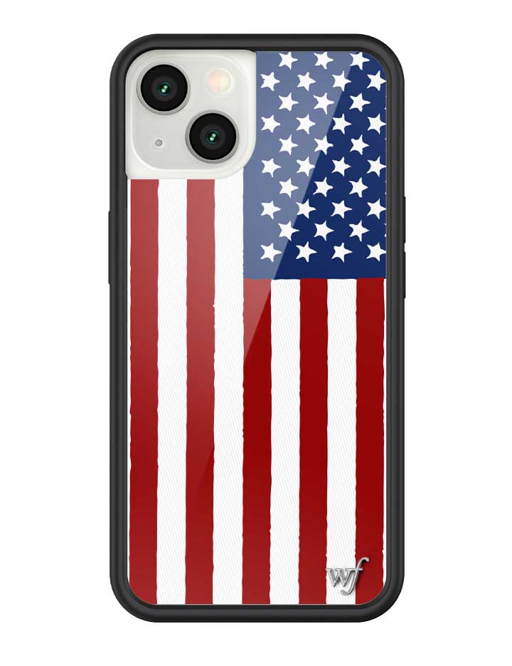 Wildflower American Flag iPhone Case