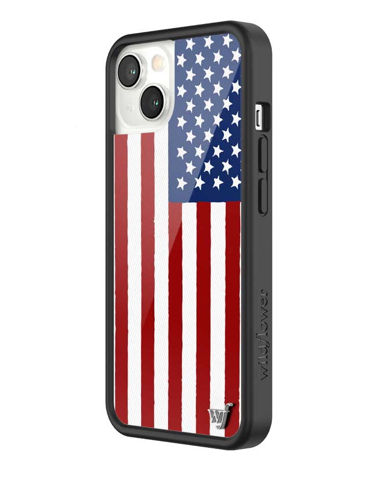 Wildflower American Flag iPhone Case