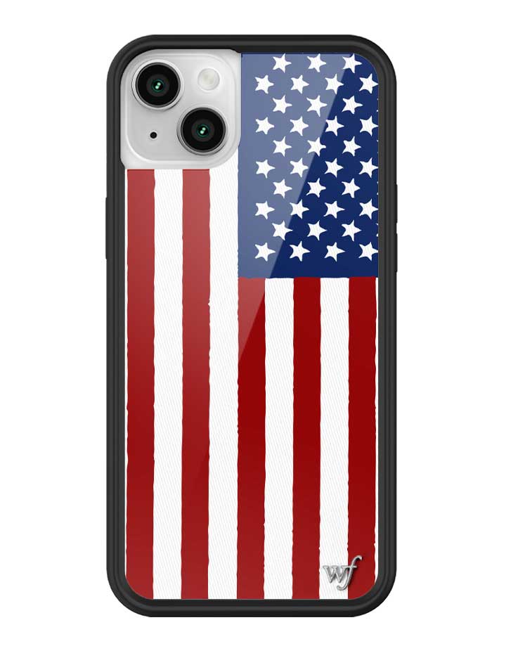 Wildflower American Flag iPhone Case