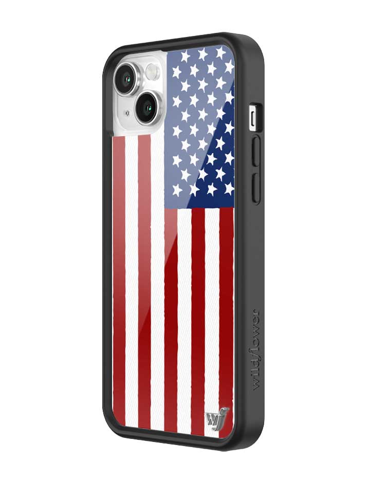 Wildflower American Flag iPhone Case