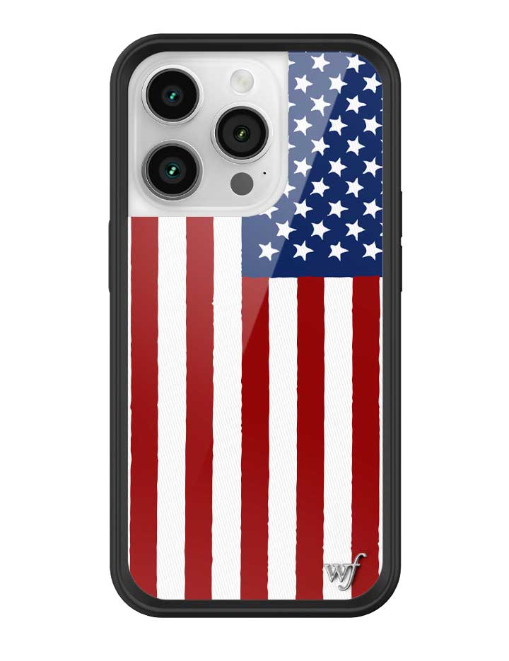 Wildflower American Flag iPhone Case